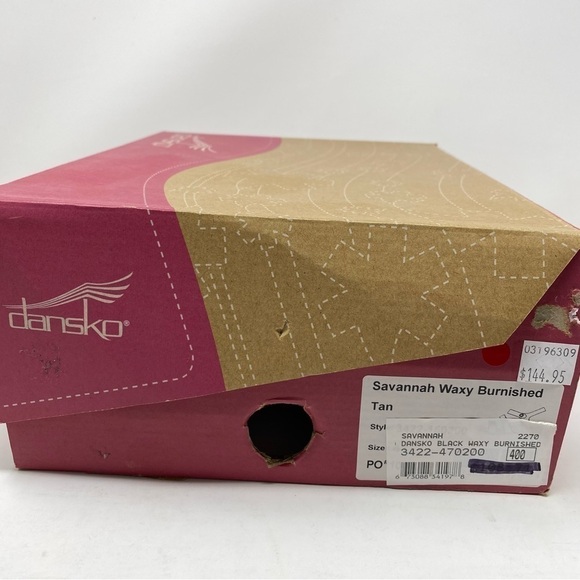 Dansko SAVANNAH BLACK WAXY BURNISHED Sandals - Picture 7 of 7